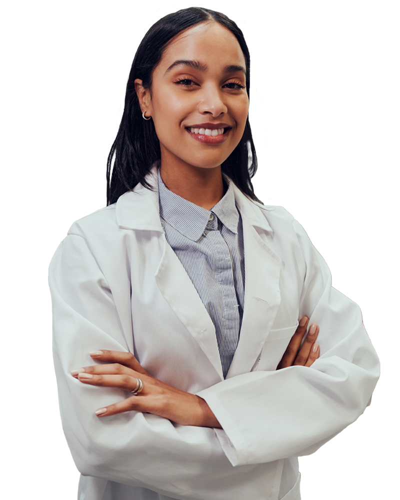 Image of Pharmacy employee smiling
