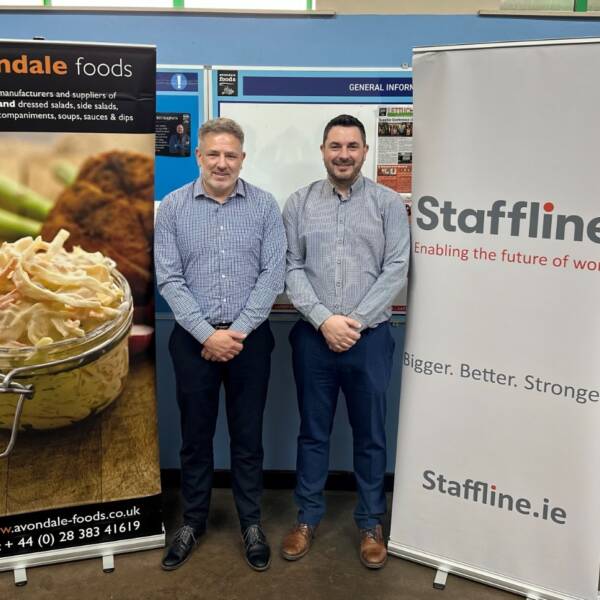 Ian Lawson, Operations Director at Avondale and Kevin Fox, Operations Director of Staffline Onsite NI.