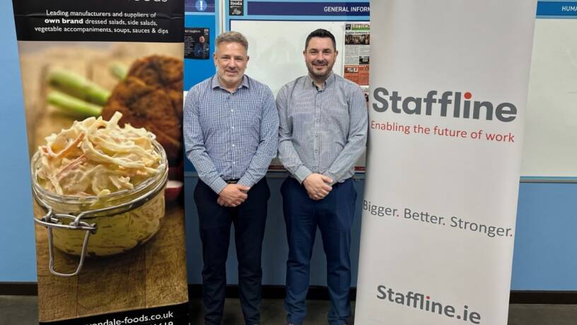 Ian Lawson, Operations Director at Avondale and Kevin Fox, Operations Director of Staffline Onsite NI.